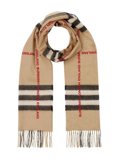 burberry embroidered logo scarf|genuine burberry scarf.